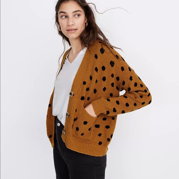 Madewell Sweaters - NWT Madewell Hillview Cardigan Sweater in Painted Spots Sz M